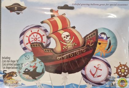 Комплект Балони фолио Пирати /5 броя