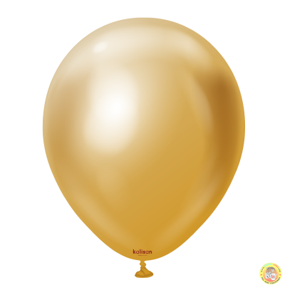 Кръгли балони Kalisan 12" Mirror Gold/ злато 50бр., 5001