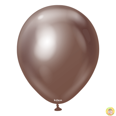 Големи кръгли балони Kalisan 18" Mirror Chocolate/ шоколад 25бр., 5014