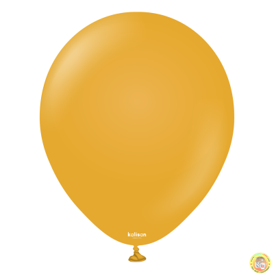 Големи кръгли балони Kalisan 18" Retro Mustard/ горчица 1 брой, 8002