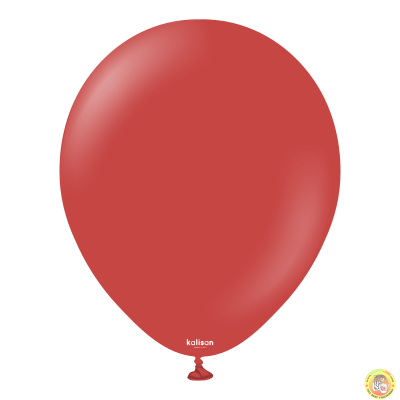 Големи кръгли балони Kalisan 18" Standard Deep Red / тъмночервено, 25бр.,