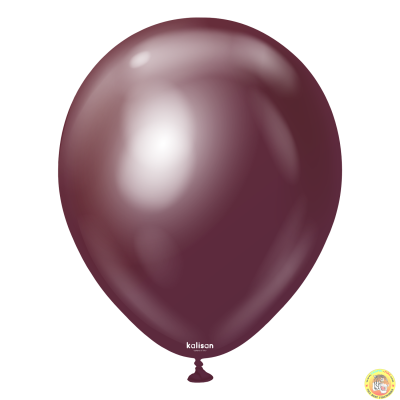 Малки кръгли балони Kalisan 5" Mirror Burgundy/ бордо, 100бр., 