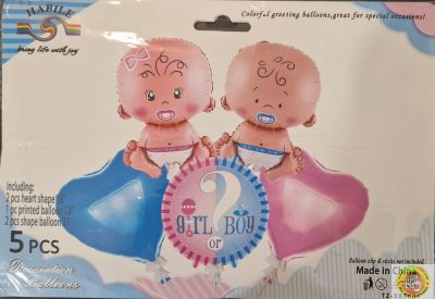 Комплект Балони фолио Girl or Boy /5 броя