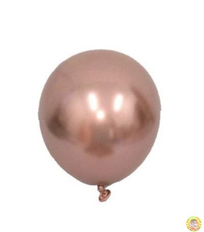 Малки кръгли балони хром ROCCA - розово злато, 13см, 100бр., AС50 96 Италия