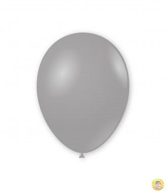 Балон пастел ROCCA - Сиво / Grey, 30см, G110 17, 1 брой